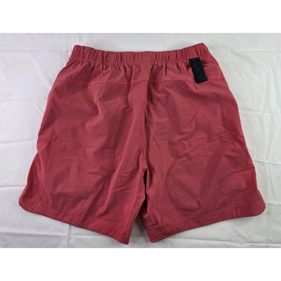 Fabletics The 7" One Shorts Men Medium Athletic Quick Dry Lightweight Pink - Picture 2 of 5